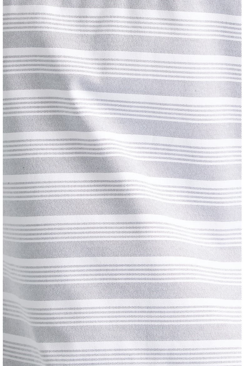 Bodysuit Effect Sleeveless Oxford Shirt, Alternate, color, NAVY