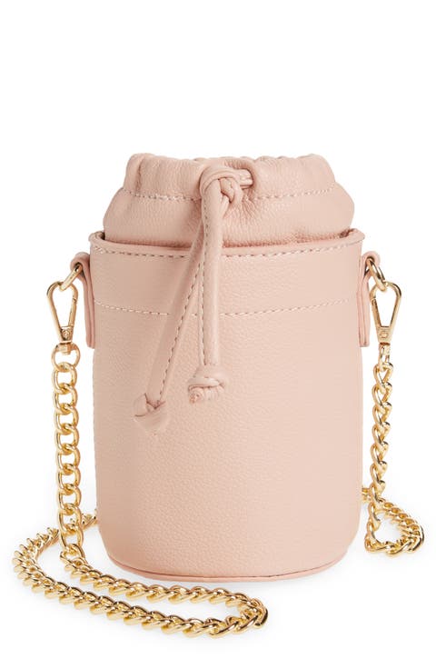 Kristen Vegan Leather Water Bottle Crossbody Bag