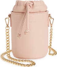 Mali + Lili Kristen Vegan Leather Water Bottle Crossbody Bag