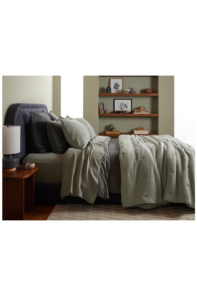 Cloud Cotton Sham Set, Alternate, color, MOSS