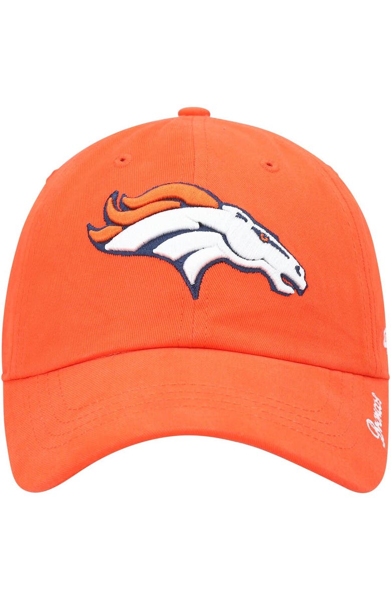 '47 Women's '47 Orange Denver Broncos Miata Clean Up Secondary Adjustable Hat, Alternate, color, 
