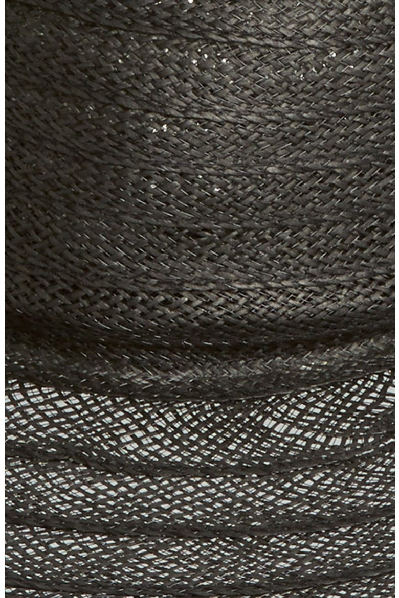 Floppy Straw Hat, Alternate, color, BLACK COMBO