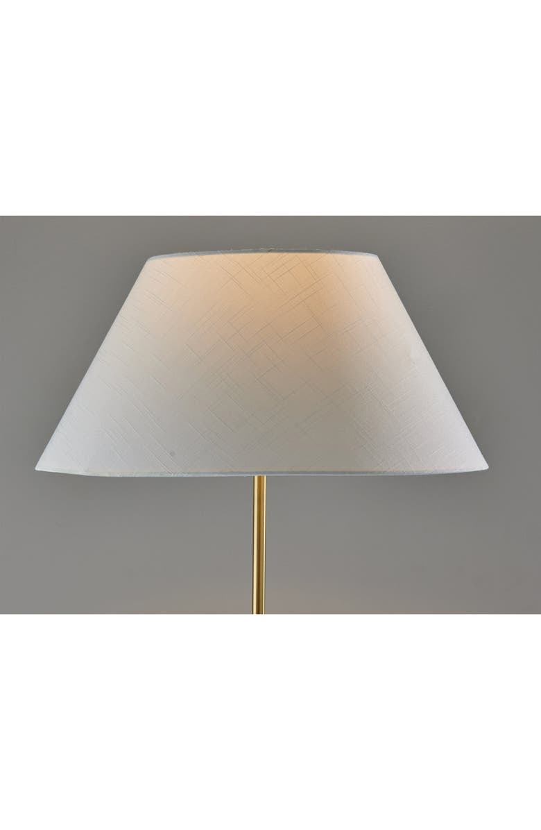 ADESSO LIGHTING Harvey Floor Lamp, Alternate, color, Black W/ Brass Accents