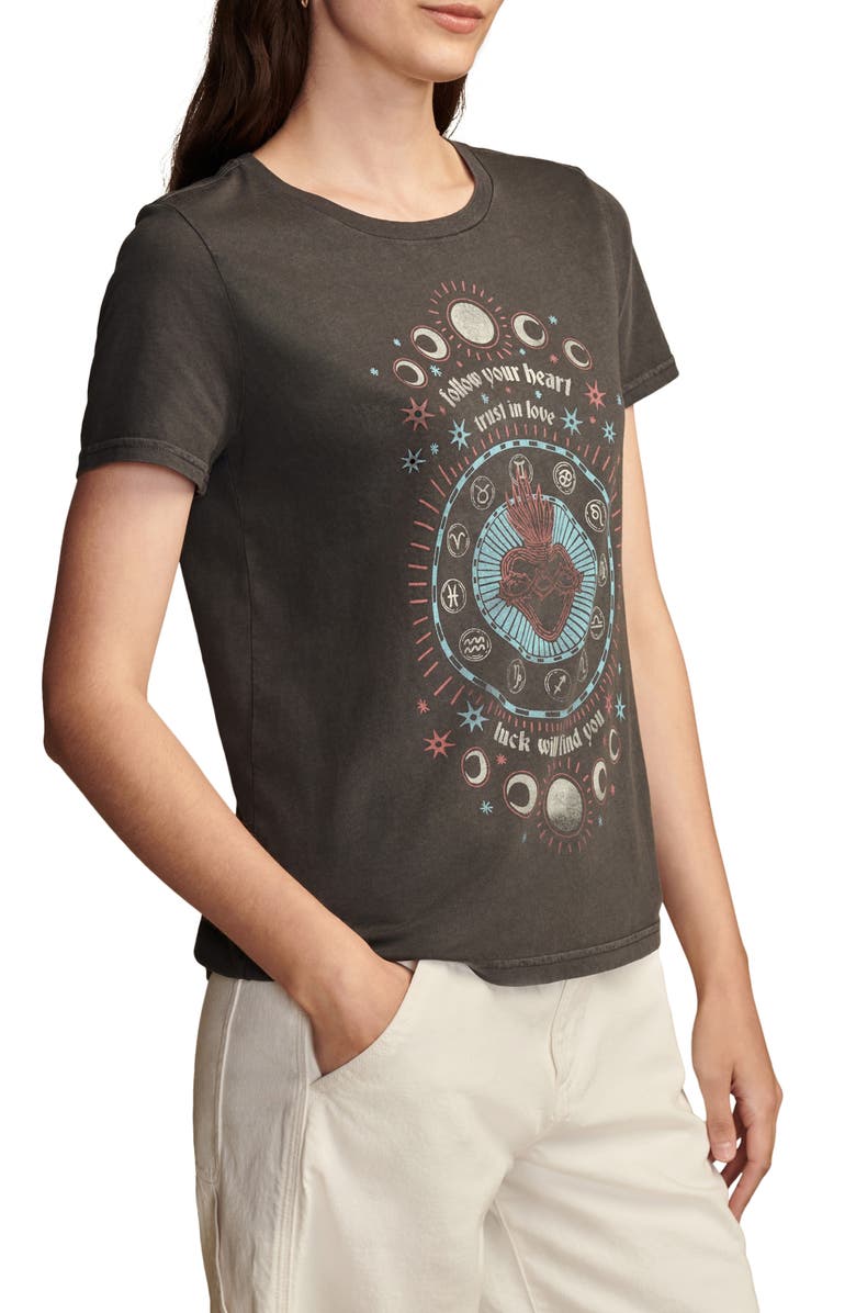 Lucky Brand Follow Your Heart Graphic T-Shirt, Alternate, color, 