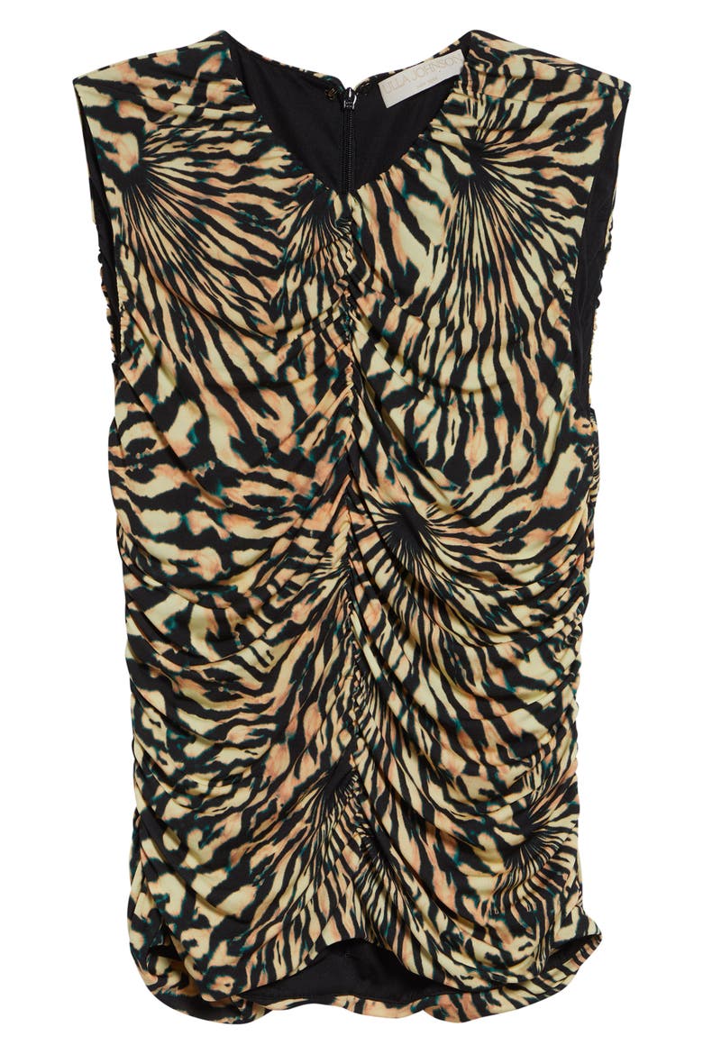 Annie Print Jersey Top, Alternate, color, CELESTITE