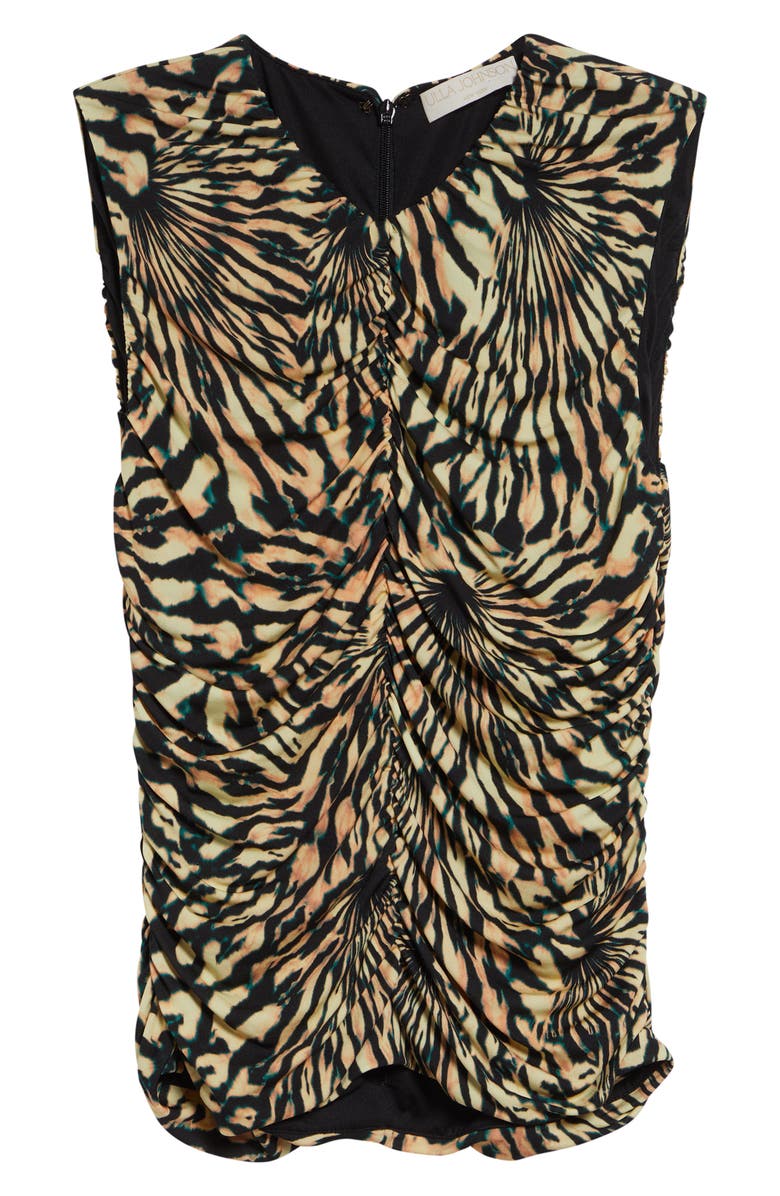 Ulla Johnson Annie Print Jersey Top, Alternate, color, Celestite