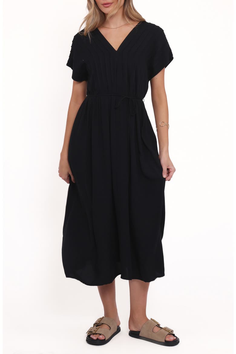 Orly Midi Dress, Main, color, BLACK