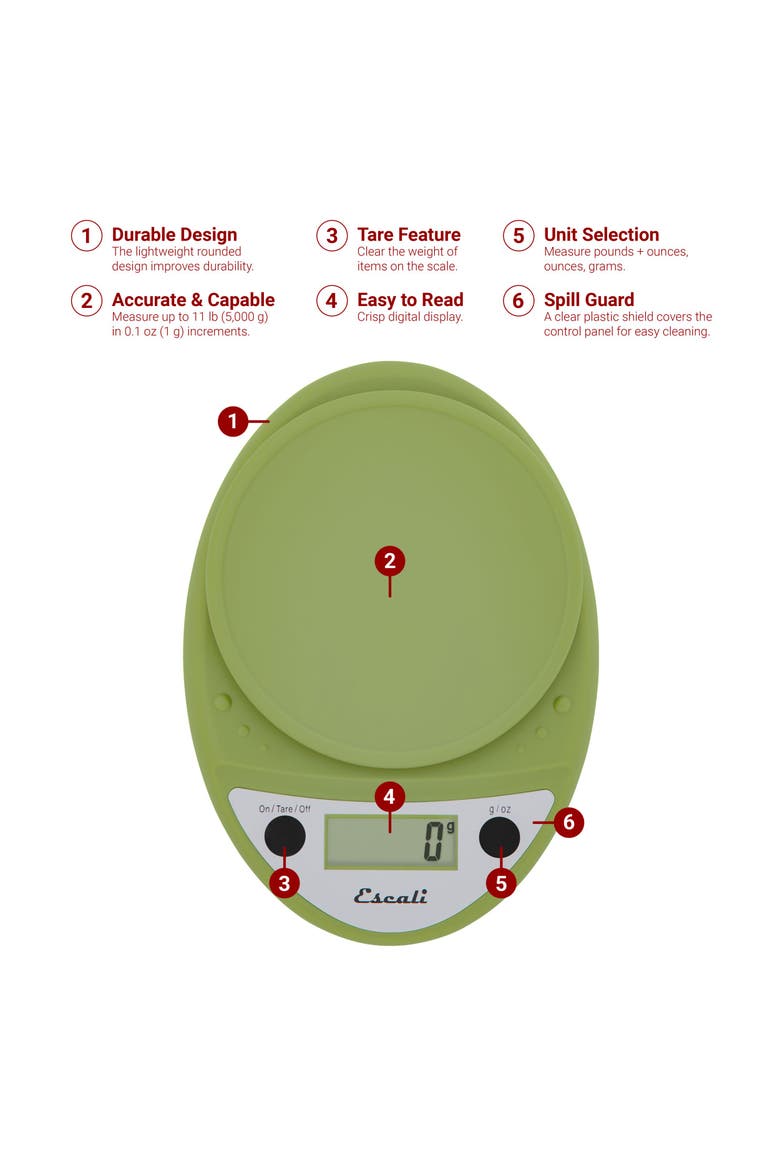 Primo Digital Scale, Alternate, color, Tarragon Green
