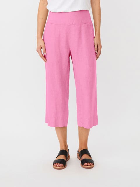 Mapallas Linen Cropped Trousers