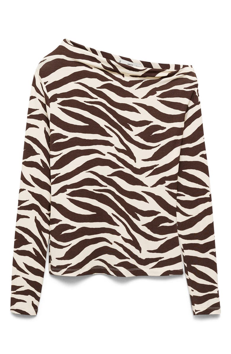 MANGO Zebra Asymmetric Top, Alternate, color,