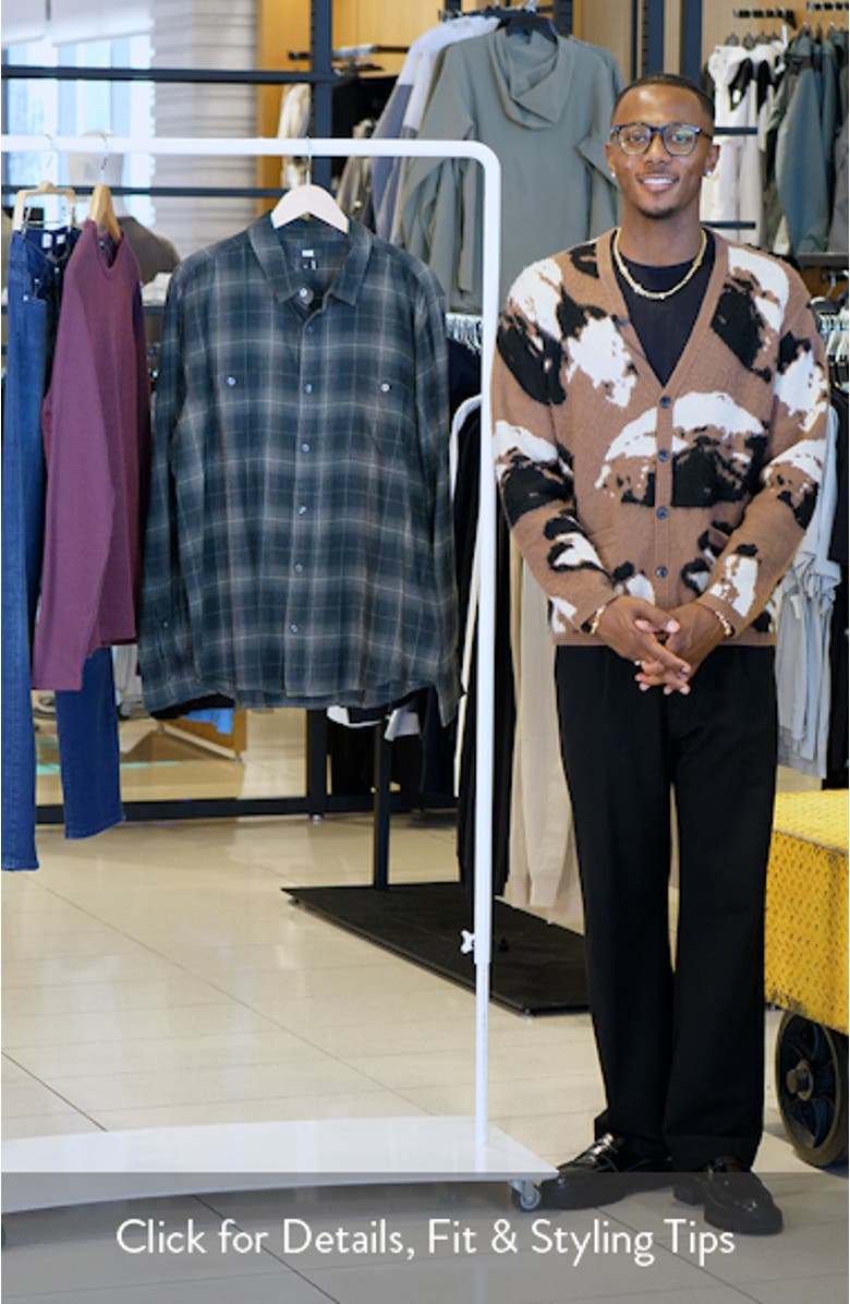 Everett Plaid Flannel Button-Up Shirt, sales video thumbnail