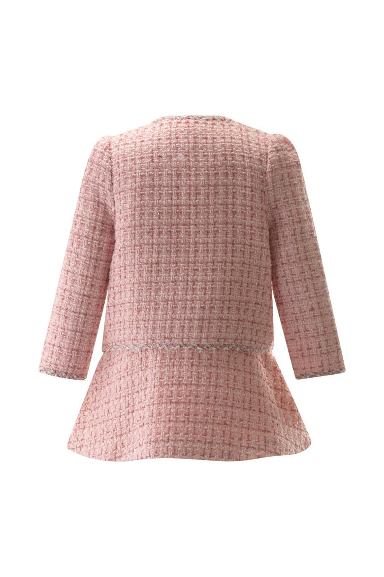 Tweed Jacket and Skirt Set, Alternate, color, Pink