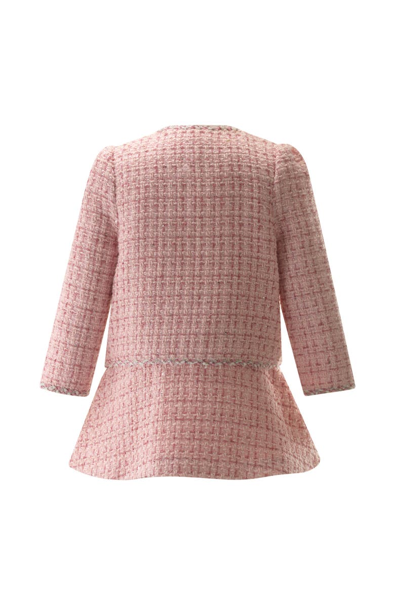 Rachel Riley Tweed Jacket and Skirt Set, Alternate, color, Pink