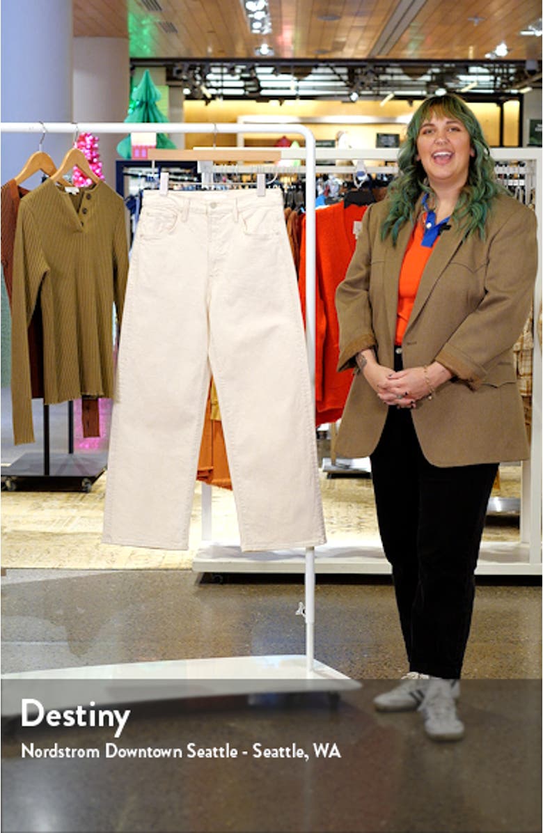 The Dodger High Waist Wide Leg Ankle Jeans, sales video thumbnail