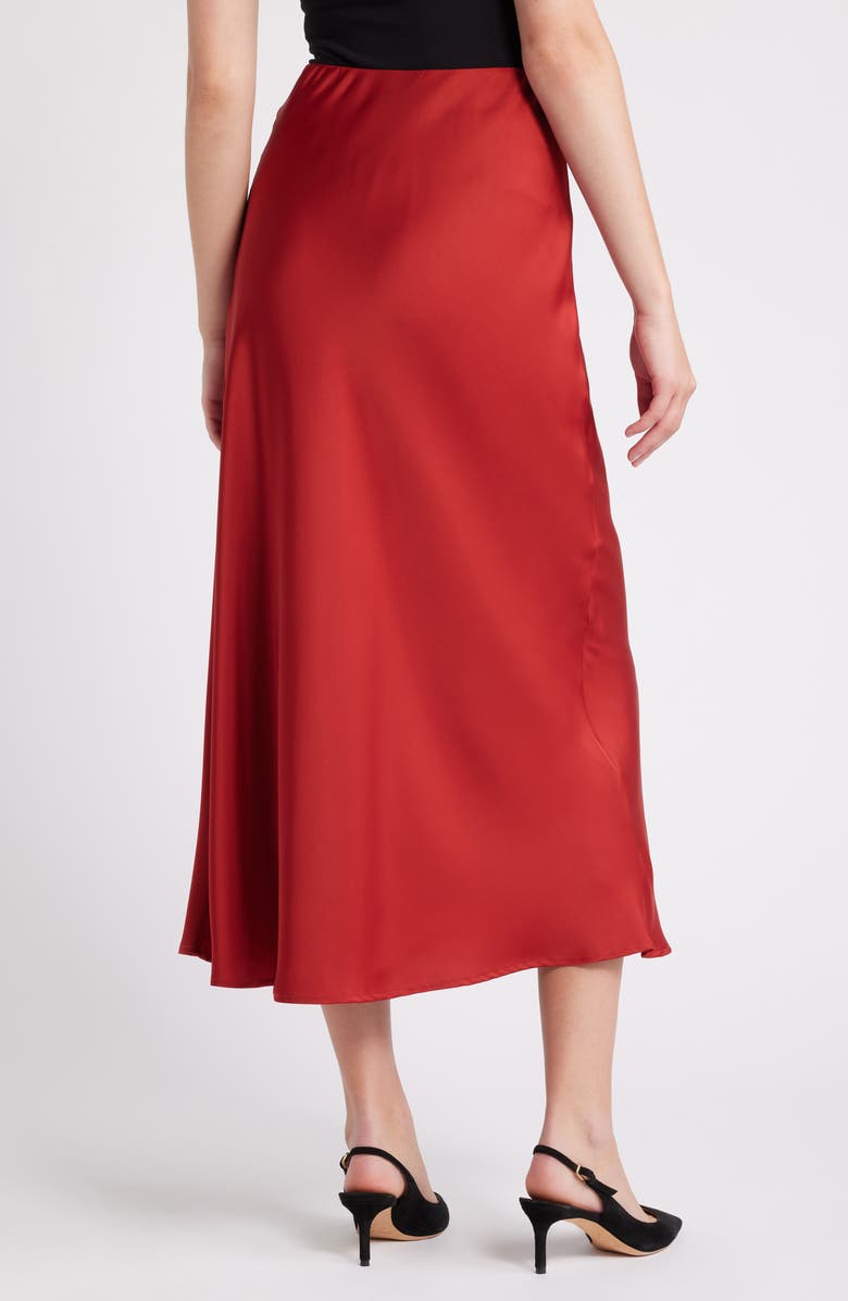 Tahari ASL Bias Satin Maxi Skirt, Alternate, color, 
