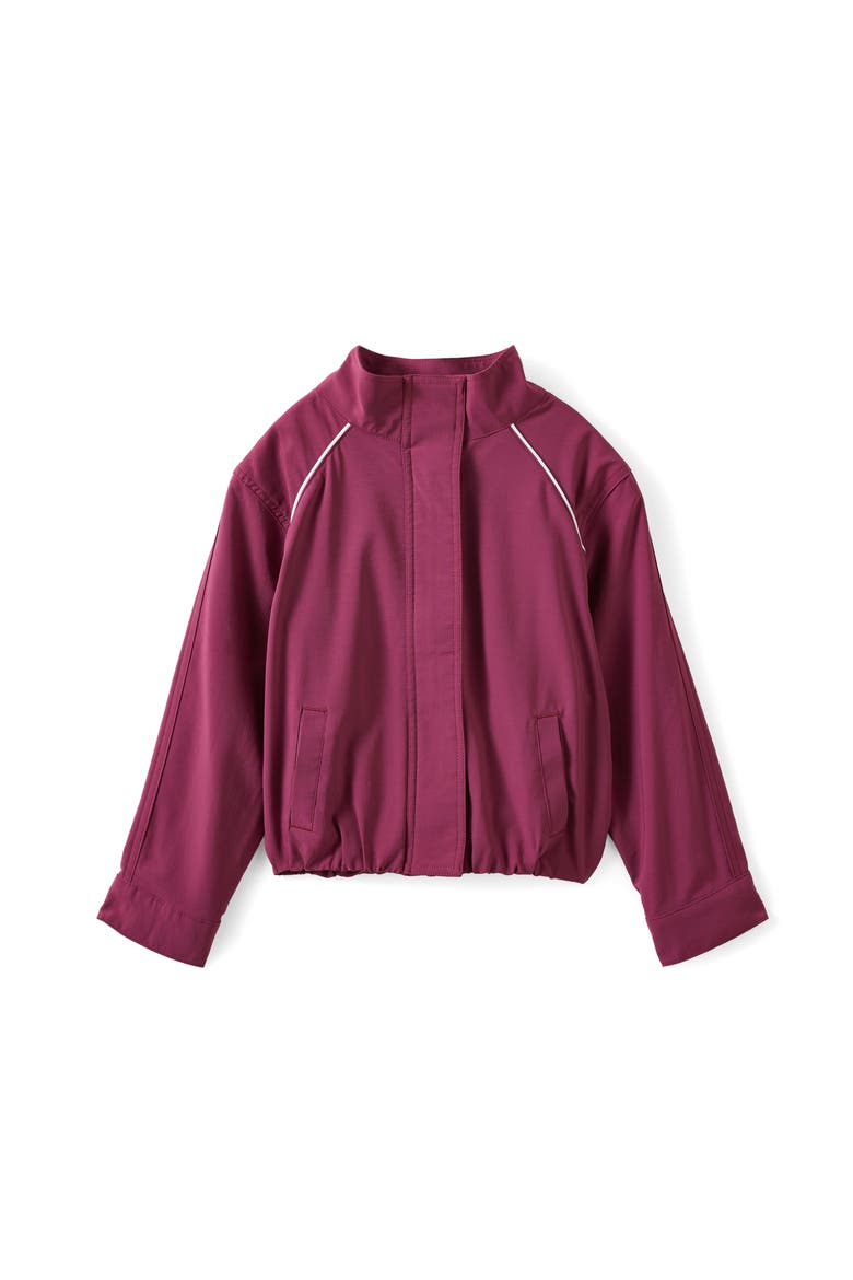 Kid's Active Funnel Neck Jacket, Main, color, Berry Jam