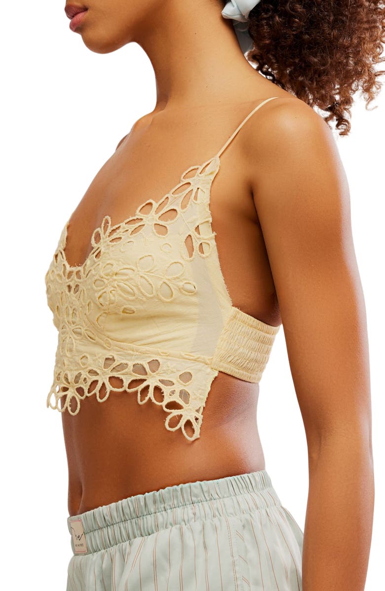 Free People Intimately FP Asteria Lace Bralette, Alternate, color, Yellow