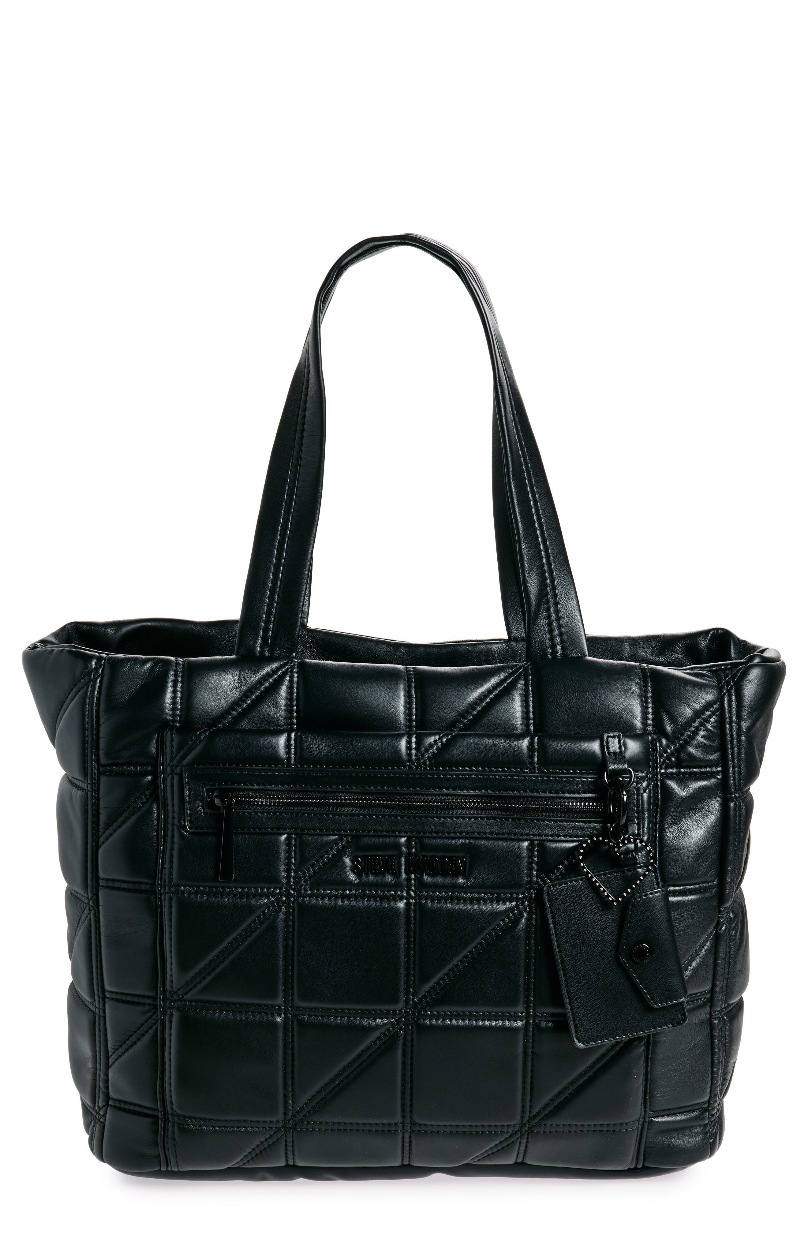 Steve Madden Bconnie Large Quilted Tote Bag, Main, color, 