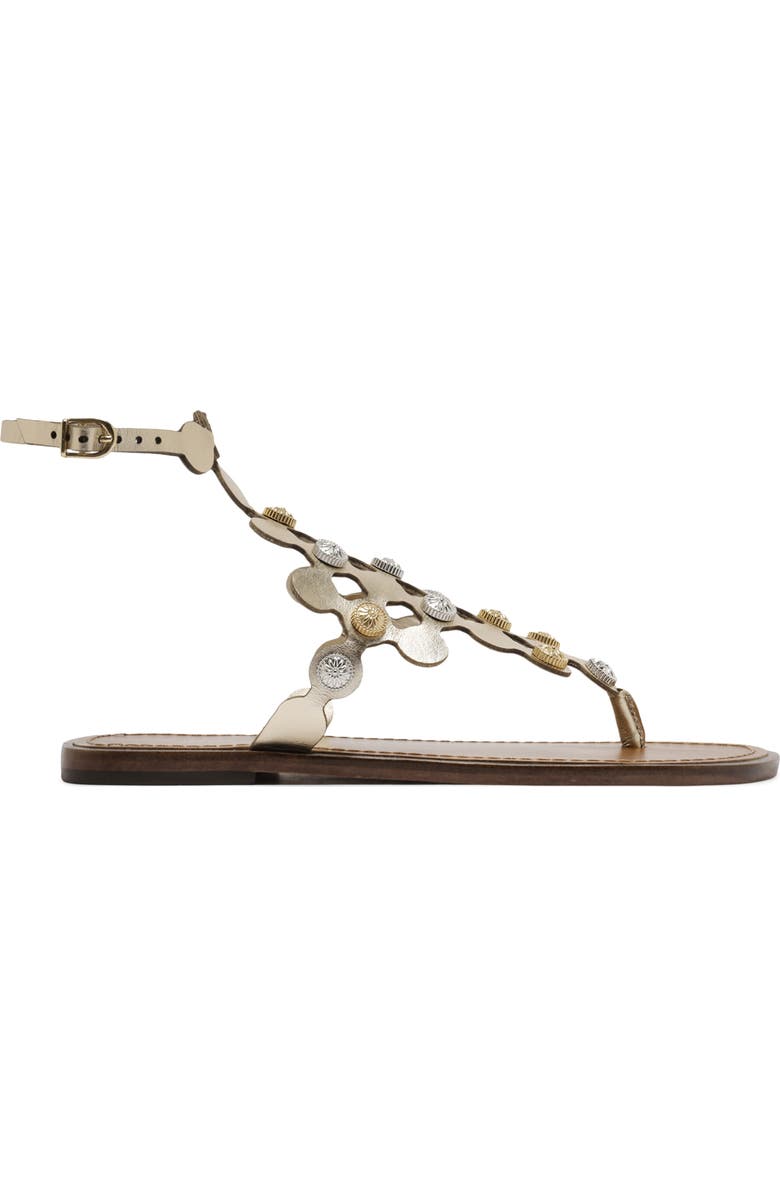 Arezzo Haven Ankle Strap Sandal, Alternate, color, Platino