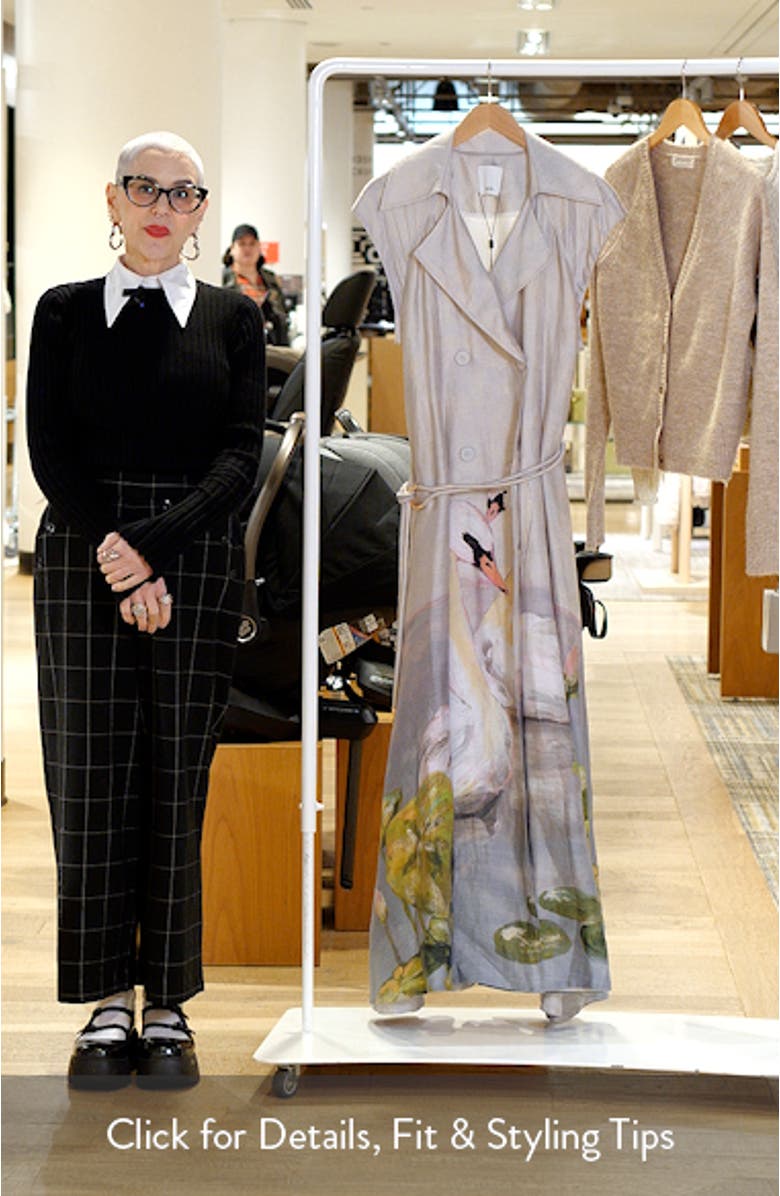 Evandale Swan Maxi Coatdress, sales video thumbnail