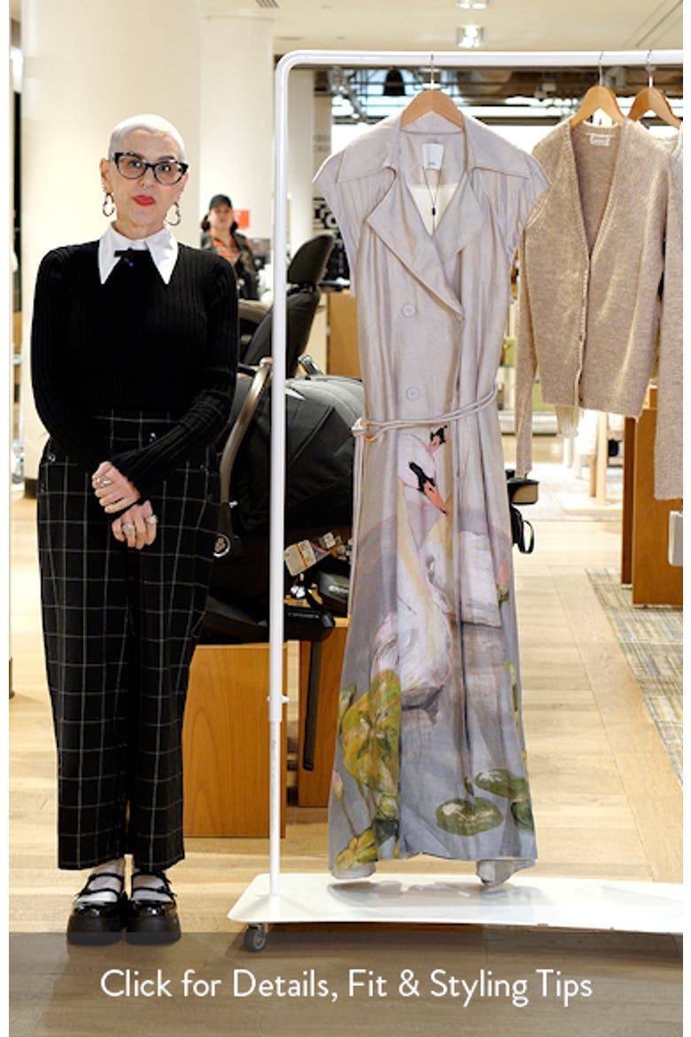 Evandale Swan Maxi Coatdress video