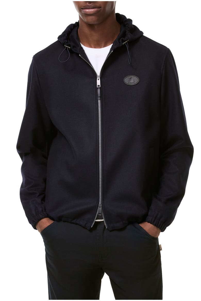 Cashmere Newport Hooded Jacket, Main, color, Navy