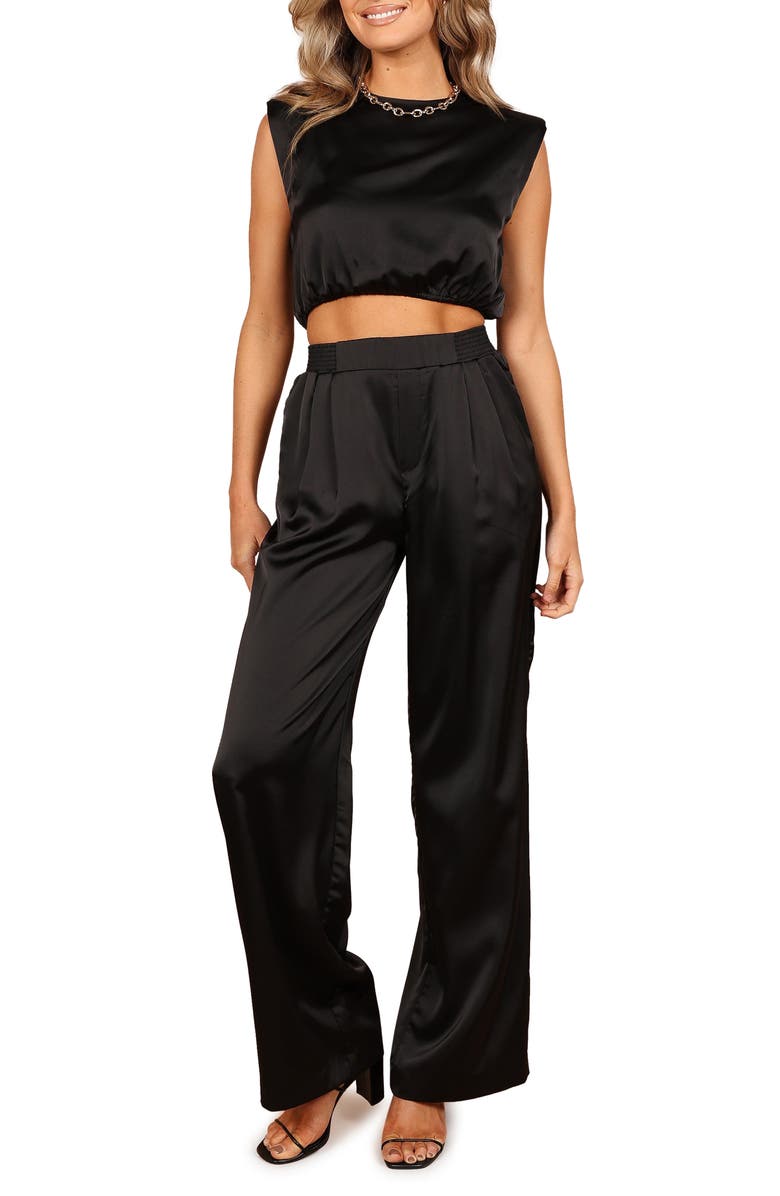 Petal & Pup Elia Crop Top & Wide Leg Pants Set, Main, color,