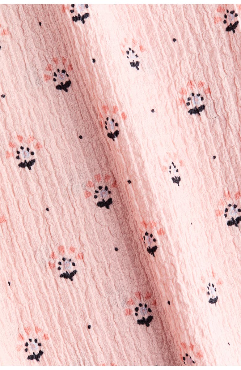 H&M Textured Jersey Jumpsuit, Alternate, color, Light Pink/Floral