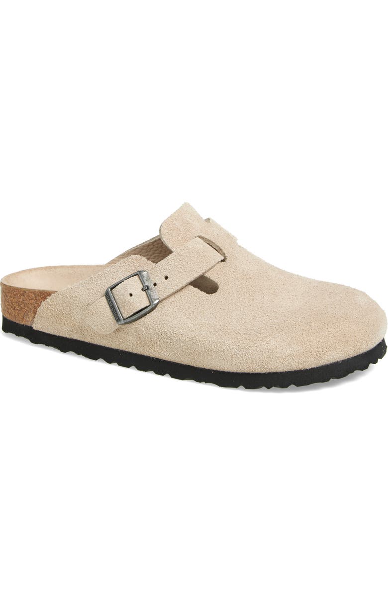 Birkenstock Boston Soft Footbed Clog, Main, color, Beige