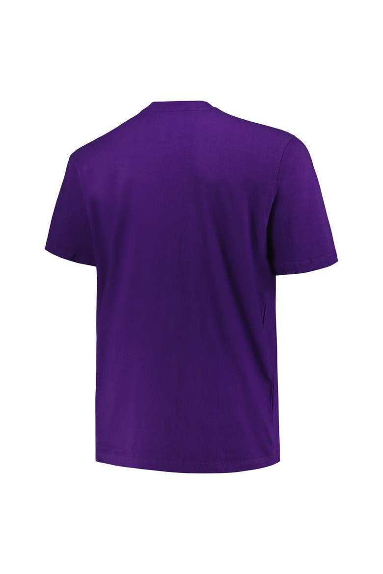 Men's Mitchell & Ness Purple Toronto Raptors Big & Tall Hardwood Classics Vintage Logo T-Shirt, Alternate, color, Purple