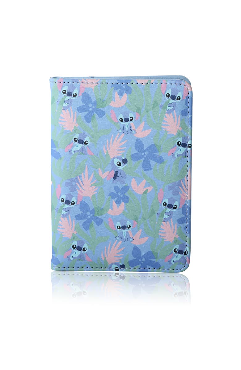 Disney Stitch Light Tropical Passport Case, Alternate, color, Light Blue