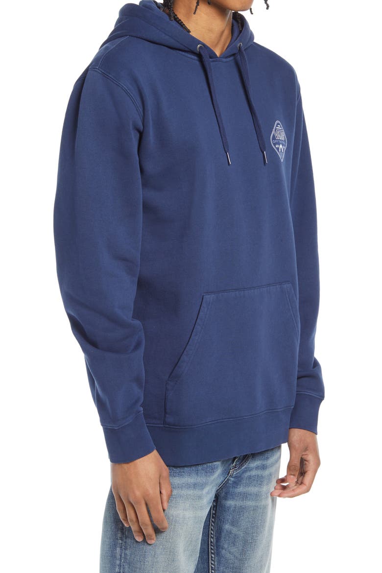 True Rise Logo Graphic Hoodie, Alternate, color, DRESS BLUES