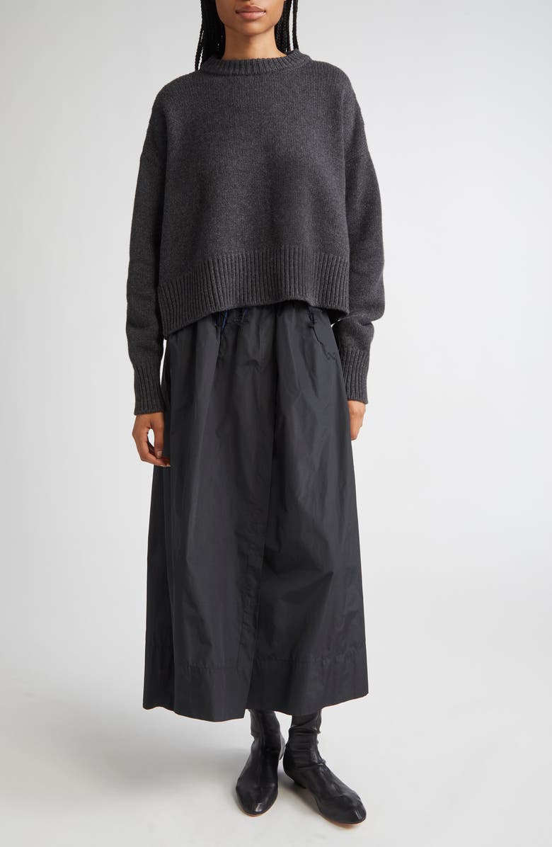 NACKIYÈ Avalanche Merino Wool & Cashmere Sweater, Alternate, color, Anthracite