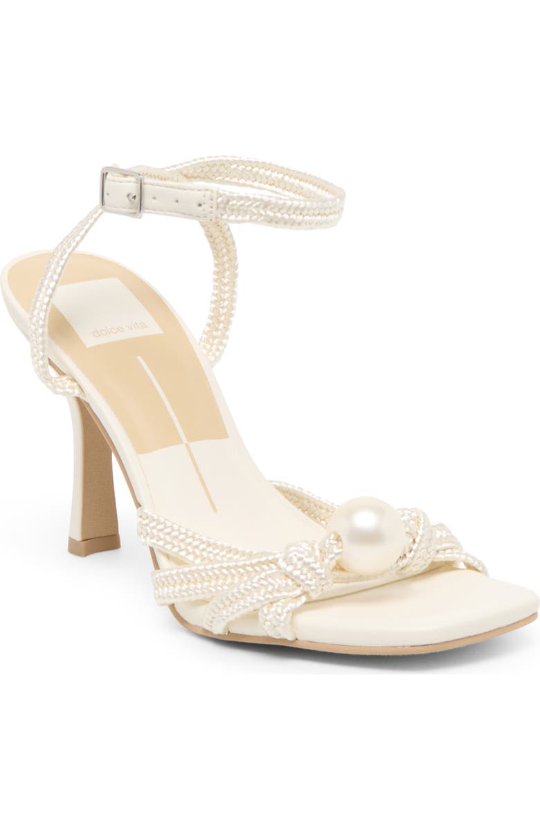 Dolce Vita Helle Faux Pearl Ankle Strap Sandal, Main, color,