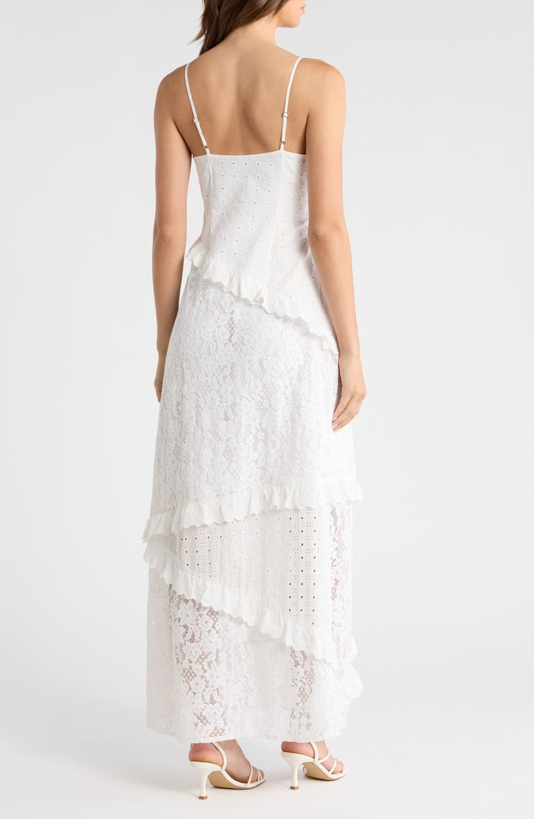 Steve Madden Giah Lace Maxi Slipdress, Alternate, color, Antique