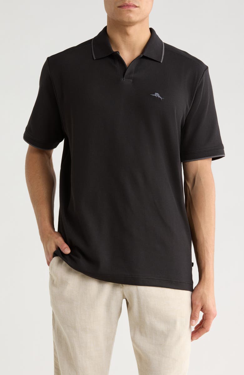 Tommy Bahama Emfielder Johnny Collar IslandZone<sup>®</sup> Polo, Main, color, Black