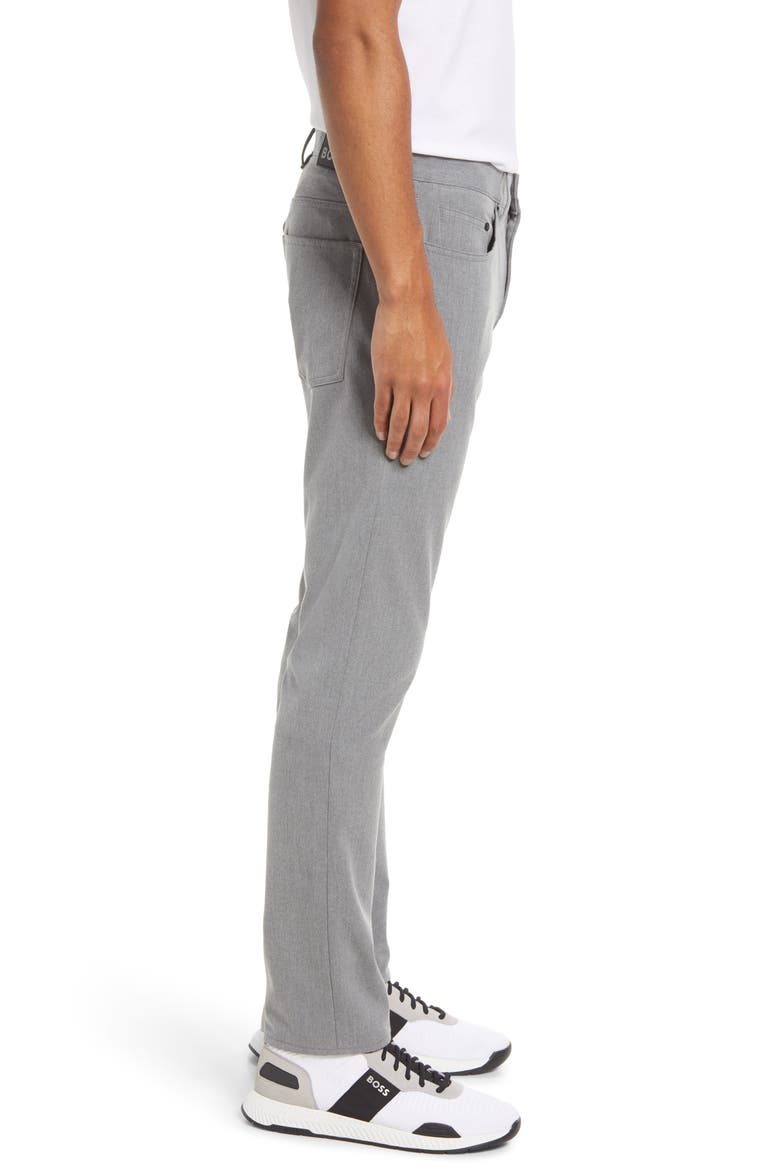 Delaware Slim Fit Five Pocket Pants, Alternate, color, SLVR