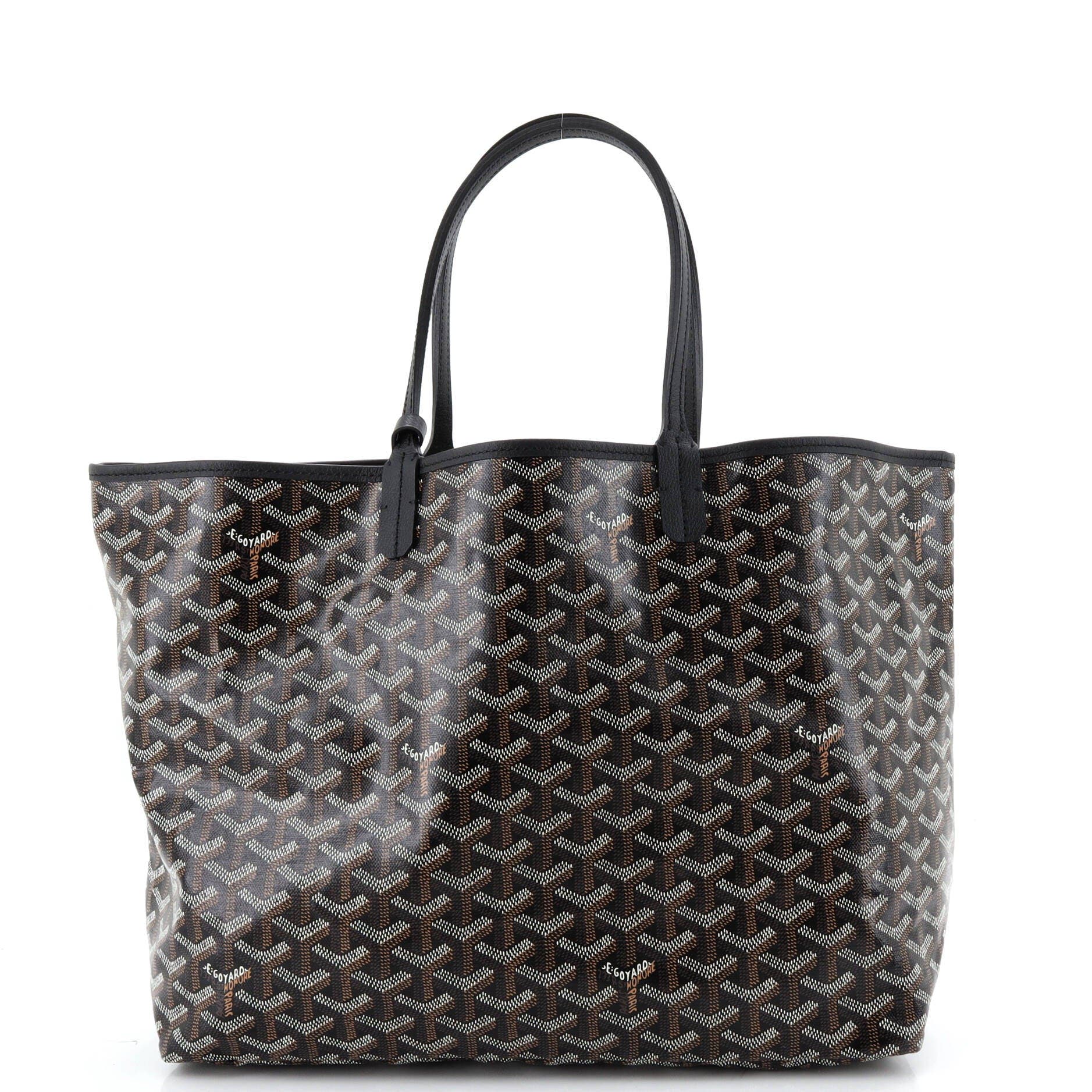 Pre-Owned Goyard Saint Louis Tote Coated Canvas PM, Alternate, color, Black