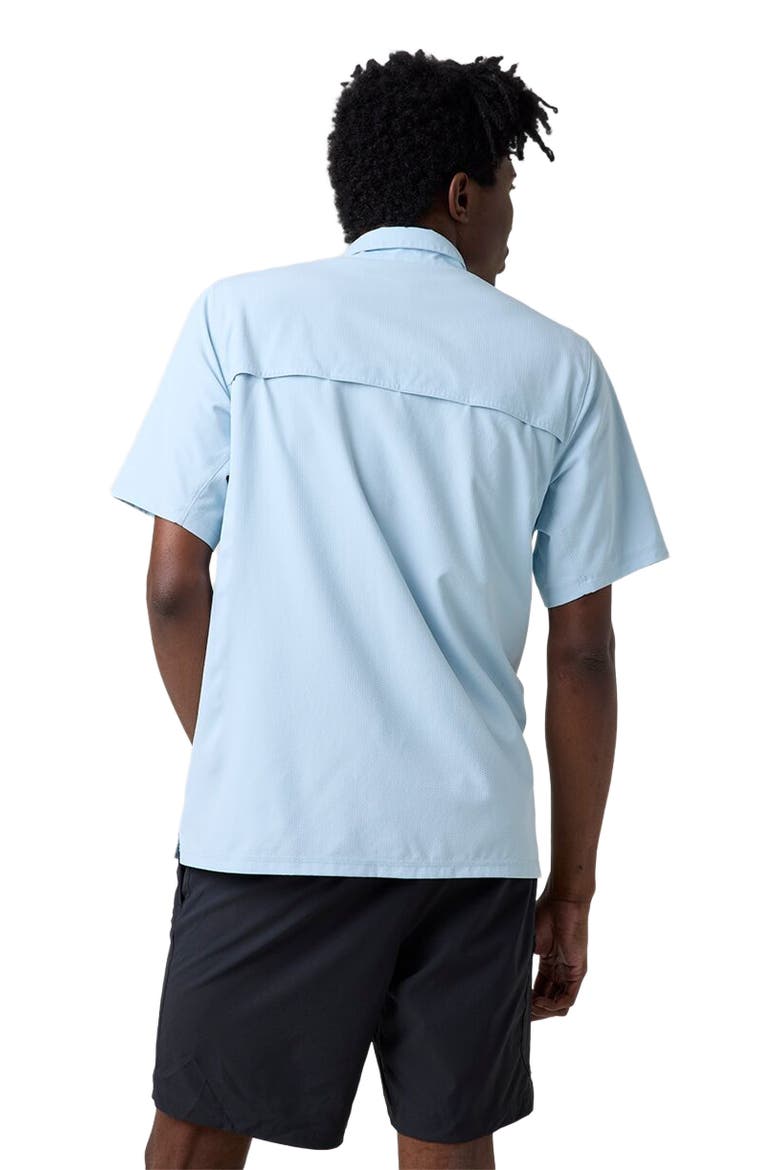Tahoe Woven Short-Sleeve Snap-Up Shirt - Men's, Alternate, color, Skyride