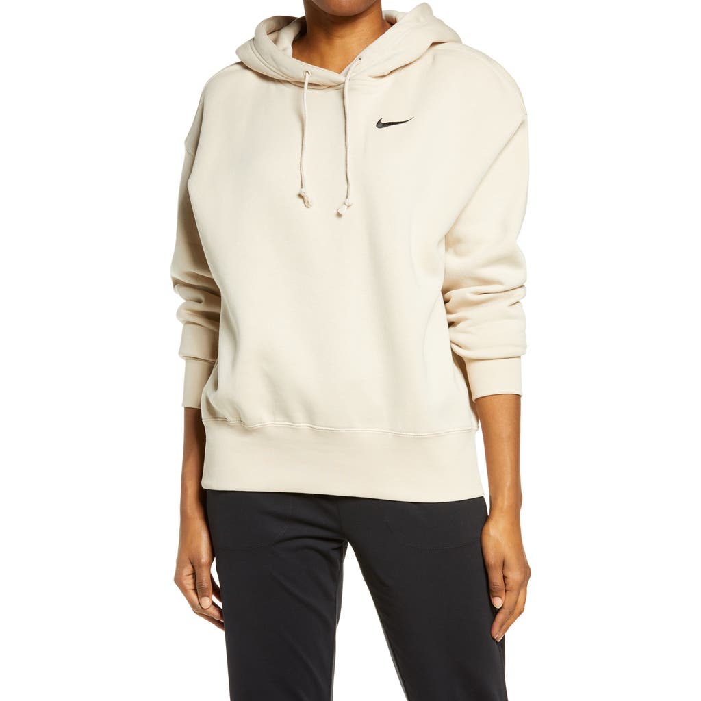 Nike Oversize Fleece Hoodie In White