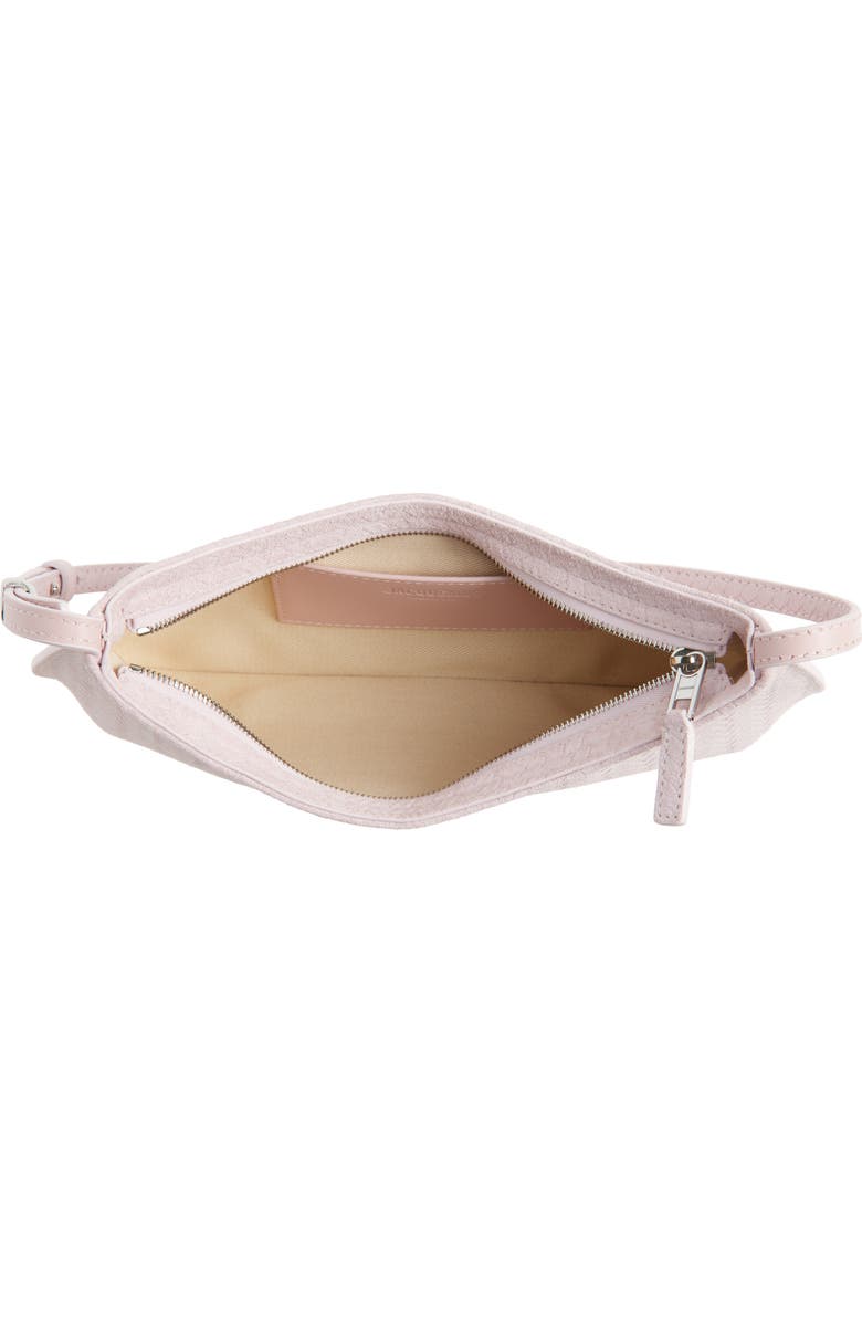 Jacquemus Le Bisou Sue Zip Handbag, Alternate, color, Light Pink 410