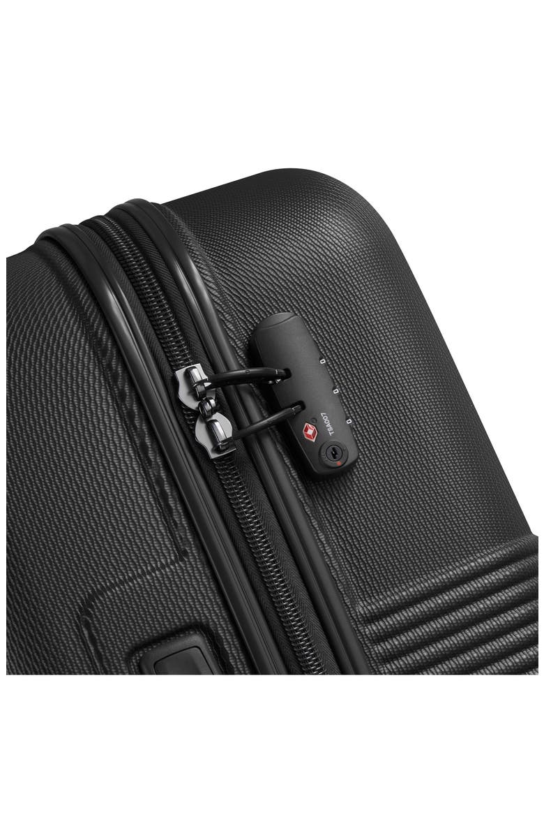 Flanerie 22-Inch Hardside Carry-On Luggage, Alternate, color, BLACK