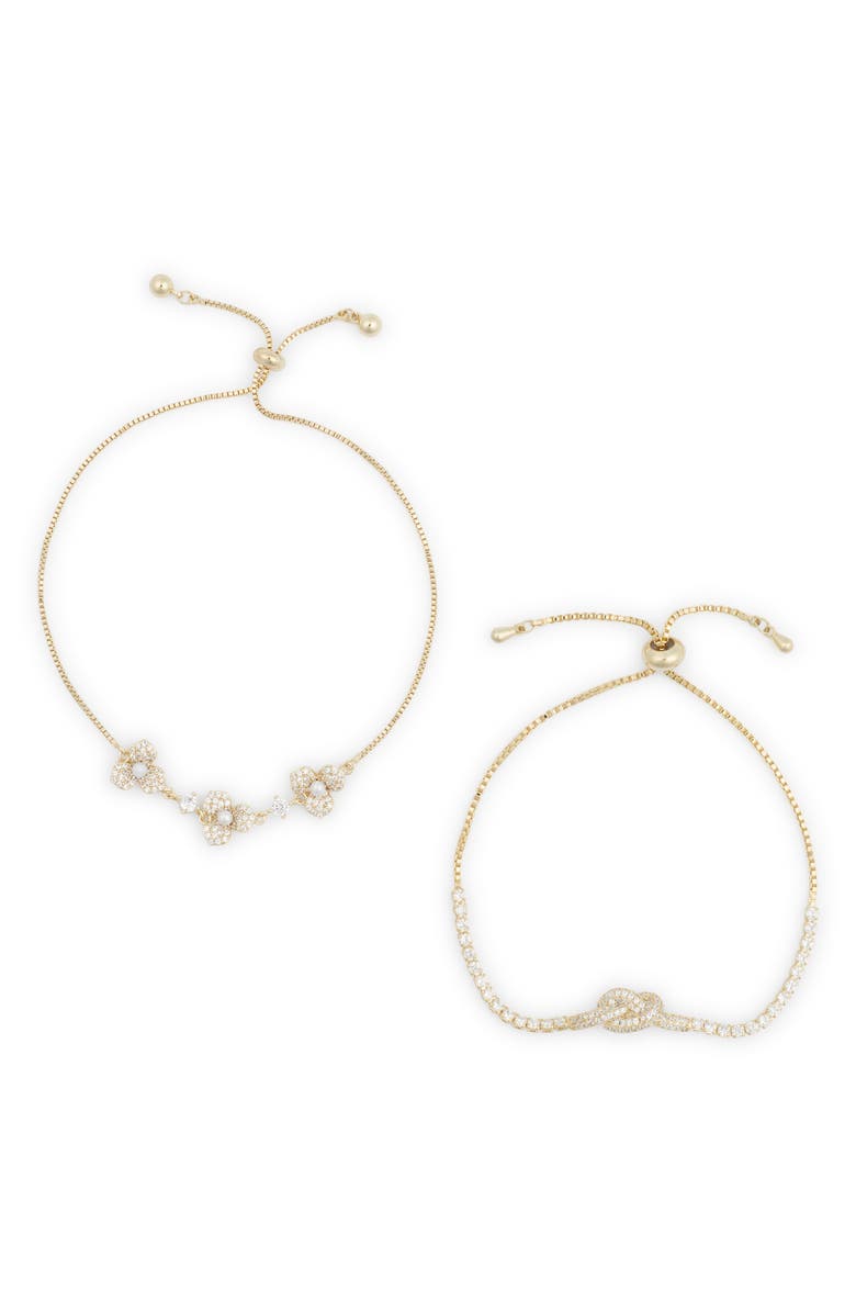 EYE CANDY LOS ANGELES Set of 2 Aria Cubic Zirconia Bracelets, Alternate, color,