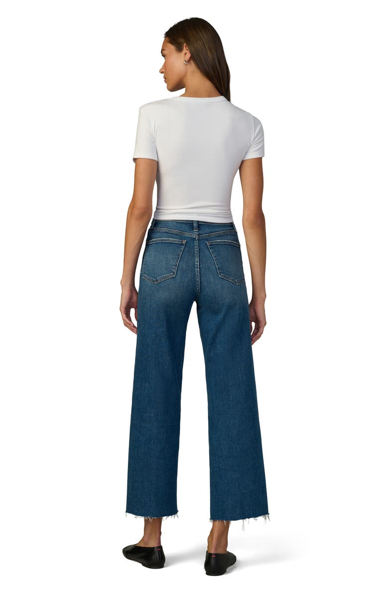 Joe's Jeans The Mia Raw Hem High Waist Ankle Wide Leg Jeans, Alternate, color, Candor