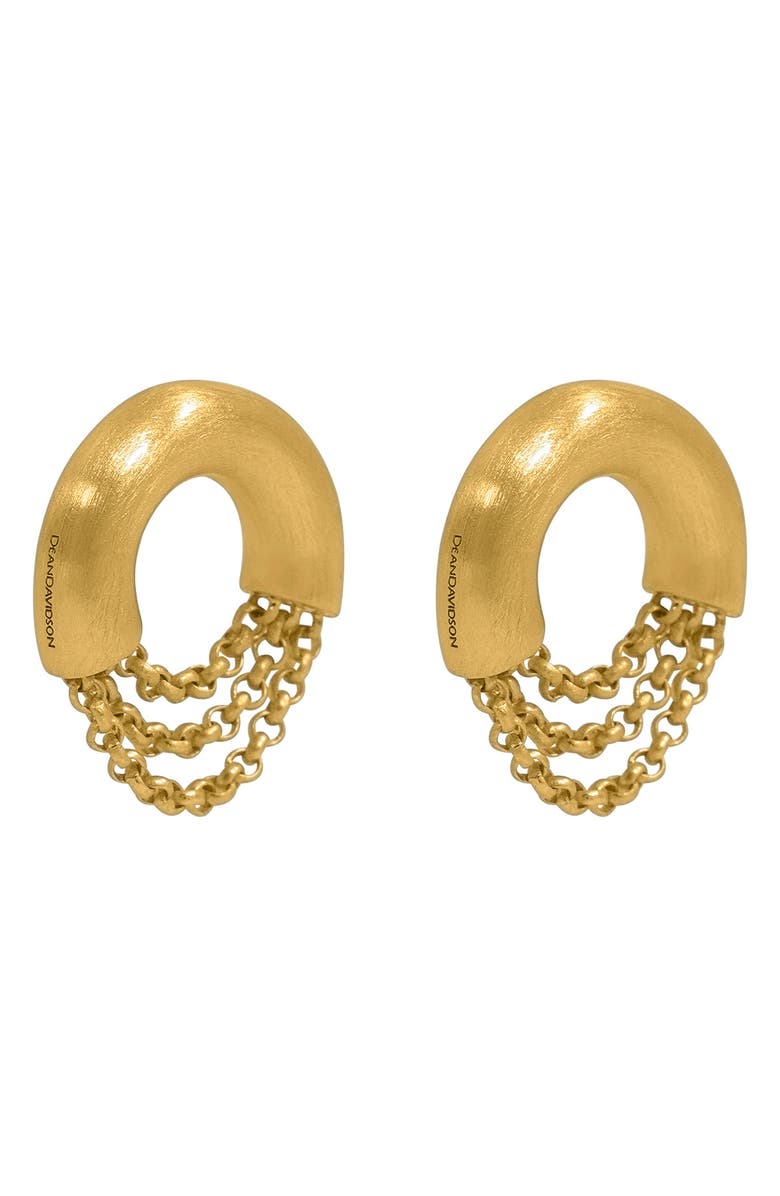 Dean Davidson Dune Crescent Chain Stud Earrings, Alternate, color, 
