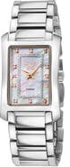 GV2 Women's Luino Rectangle Diamond Dial Bracelet Watch, 29.5mm