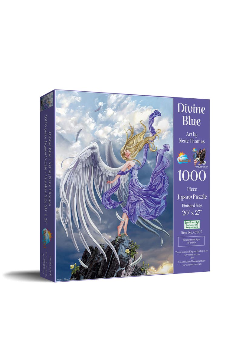 Sunsout Divine Blue 1000 piece Jigsaw Puzzle for Adults, Main, color, Multicolor