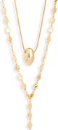 Open Edit Set of 2 Orb & Y-Necklaces
