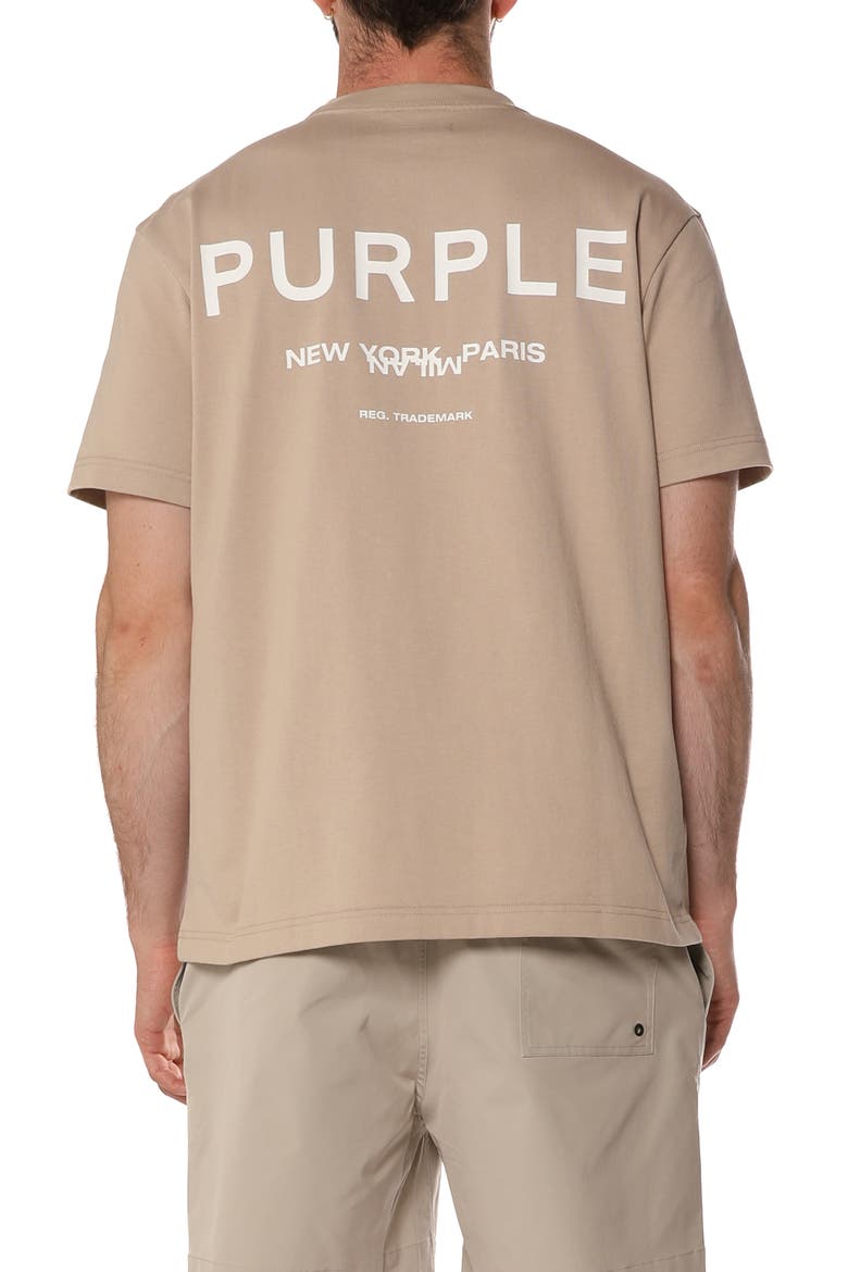 Logo Graphic Cotton Jersey T-Shirt, Alternate, color, BROWN