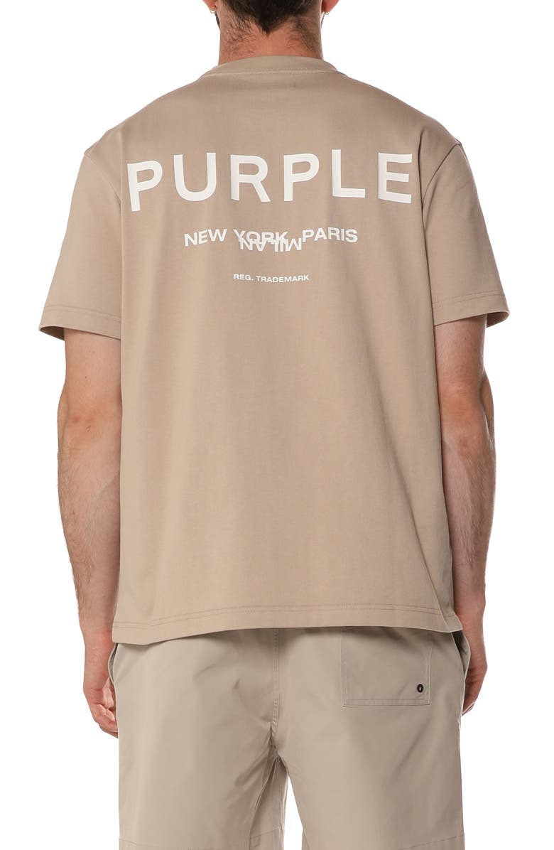 PURPLE BRAND Logo Graphic Cotton Jersey T-Shirt, Alternate, color, Brown